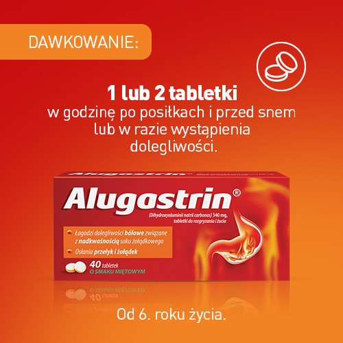 Zdjęcie produktu - 3 Zestaw Alugastrin 3x 40tabl.