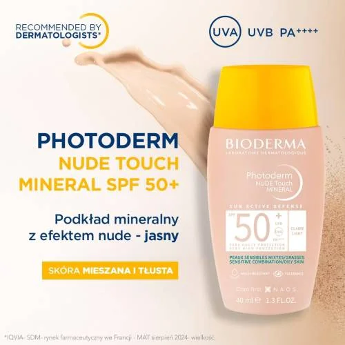 #0 – BIODERMA Photoderm NUDE Touch Mineral SPF 50+ jasny