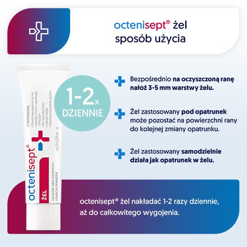 Zdjęcie produktu - 3 OCTENISEPT żel, 20g