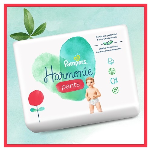 Zdjęcie produktu - 4 PAMPERS Harmonie Pants 6 Pieluchomajtki rozmiar 6, 18 sztuk