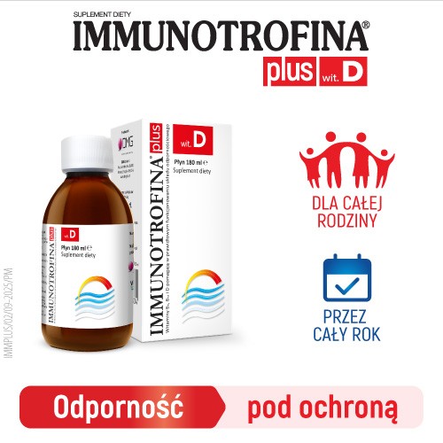 Zdjęcie produktu - 4 Immunotrofina Plus witamina D płyn, 180ml