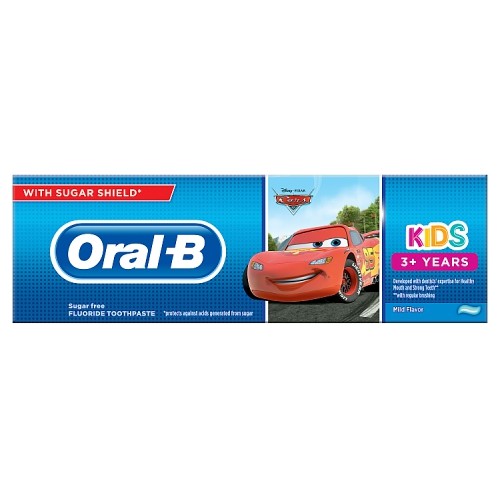 Miniaturka artykułu - #0 ORAL-B Kids Pasta do zęb&oacute;w dla dzieci 3+ z postaciami z filmu "Kraina Lodu" / "Auta", 75ml