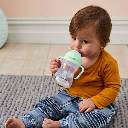Miniaturka artykułu - #1 B.BOX Bidon ze słomką Gelato Pistachio 6m+, 240ml	