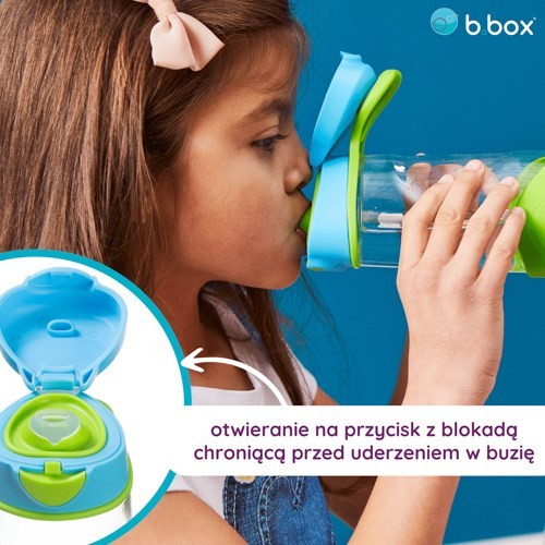 Miniaturka artykułu - #0 B.BOX Sportowa butelka tritanowa Emerald Forest 3+, 450ml	
