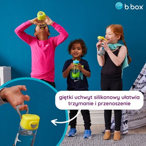Zdjęcie produktu - 2 B.BOX Sportowa butelka tritanowa Lilac Pop 3+, 450ml	