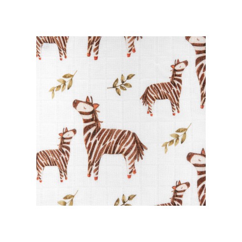 Miniaturka artykułu - #1 BOCIOLAND Pieluszka bambusowa 75x75cm ZEBRA