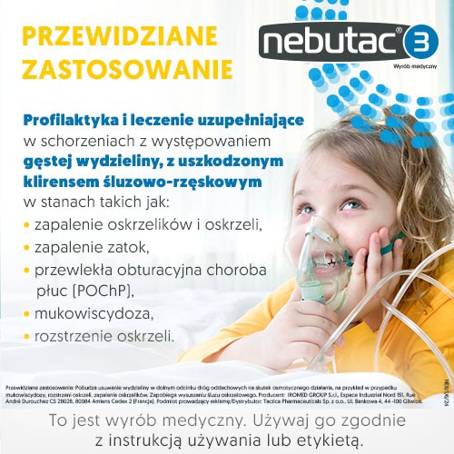 Zdjęcie produktu - 3 Nebutac 3 - hipertoniczny, 3% roztw&oacute;r NaCl do inhalacji, 30 ampułek