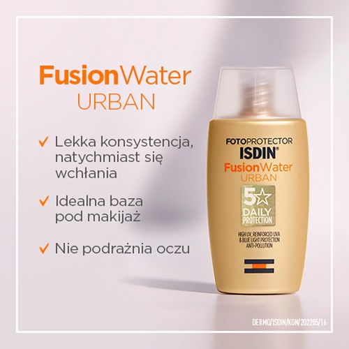 Zdjęcie produktu - 2 ISDIN Fusion Water Urban krem przeciwsłoneczny SPF30, 50ml