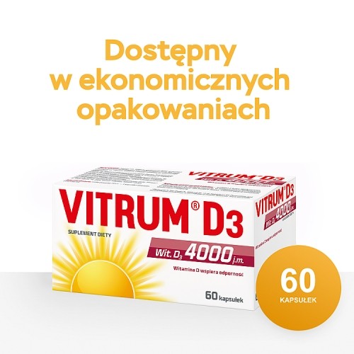 Zdjęcie produktu - 2 Vitrum Strong D3 4000 j.m.60 kaps.
