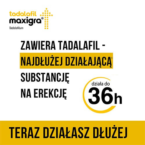 Miniaturka artykułu - #0 Tadalafil Maxigra 10mg, 2 tabletki powlekane