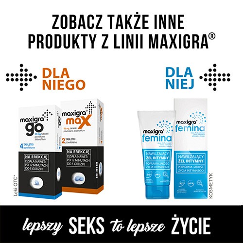 Zdjęcie produktu - 4 Tadalafil Maxigra 10mg, 2 tabletki powlekane