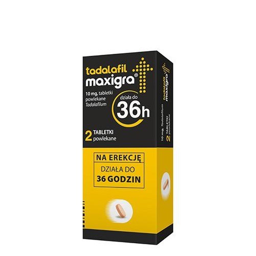 Zdjęcie produktu - 6 Tadalafil Maxigra 10mg, 2 tabletki powlekane