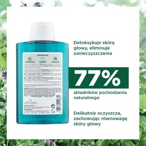 Miniaturka artykułu - #1 KLORANE Szampon z organiczną miętą, 200ml