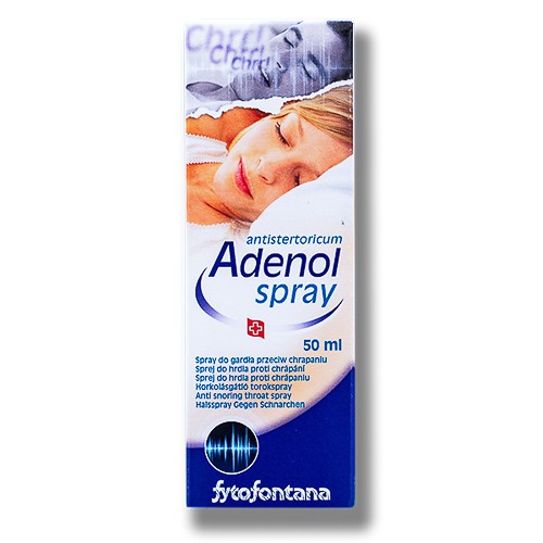 Miniaturka artykułu - #0 fytofontana ADENOL Spray do gardła przeciw chrapaniu, 50ml