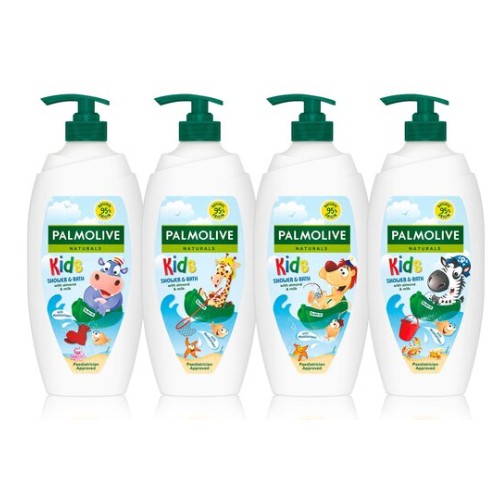Zdjęcie produktu - 3 PALMOLIVE NATURALS KIDS Krem pod prysznic i do kąpieli dla dzieci 750ml