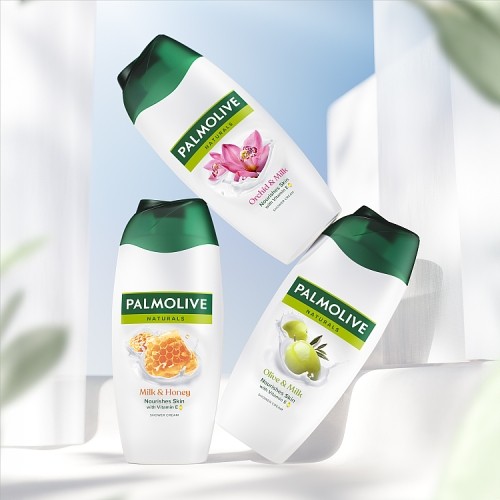 Zdjęcie produktu - 5 Palmolive Naturals Olive & Milk Kremowy żel pod prysznic, 750 ml
