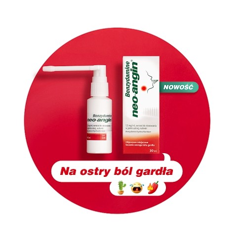 Miniaturka artykułu - #0 Benzydamine Neo-Angin 1,5mg/ml, 30ml