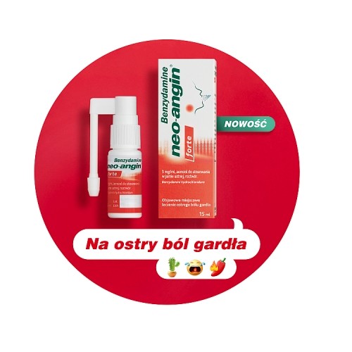 Miniaturka artykułu - #0 Benzydamine Neo-Angin Forte 3mg/ml, 15ml