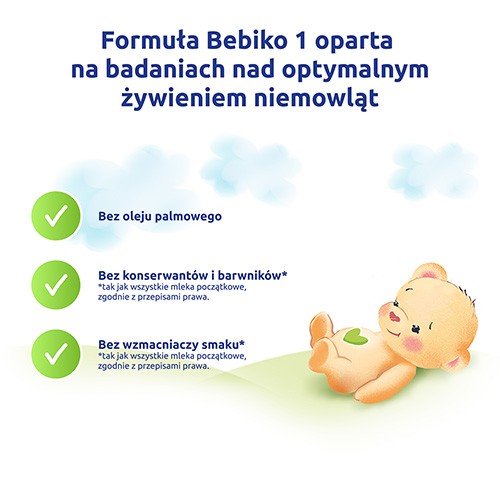 Miniaturka artykułu - #0 Bebiko 1 Mleko początkowe dla niemowląt od urodzenia, 600g