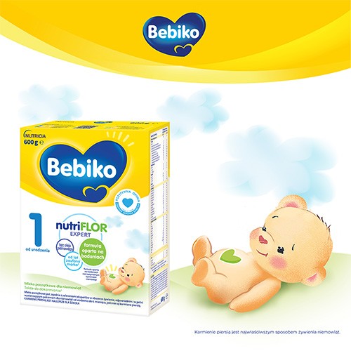 Miniaturka artykułu - #1 Bebiko 1 Mleko początkowe dla niemowląt od urodzenia, 600g