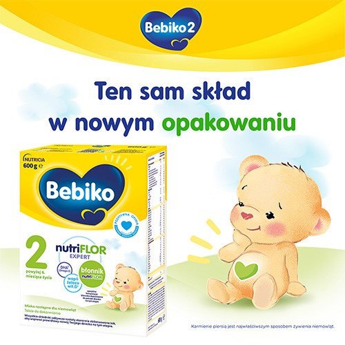 Miniaturka artykułu - #0 Bebiko 2 NUTRIflor Expert Mleko następne dla niemowląt powyżej 6. miesiąca życia, 600g