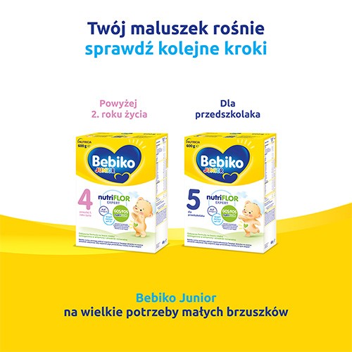Zdjęcie produktu - 3 Bebiko Junior 3 NUTRIflor Expert Odżywcza formuła na bazie mleka dla dzieci powyżej 1. roku życia, 600g