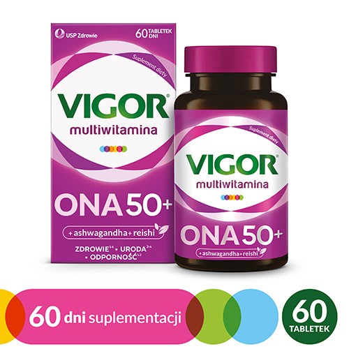Miniaturka artykułu - #1 VIGOR Multiwitamina ONA 50+ 60tabl.