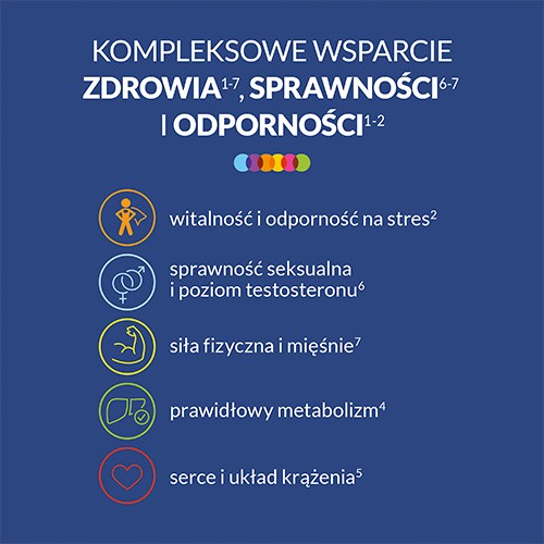 Zdjęcie produktu - 5 VIGOR multiwitamina ON zestaw witamin i minerałów z ashwagandhą, 60tabl.