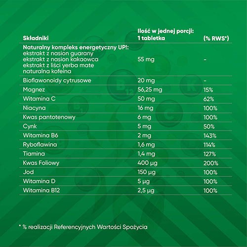Zdjęcie produktu - 2 VIGOR UP! Fast o smaku limonkowym, 20tabl. mus.