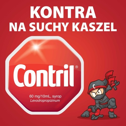 Miniaturka artykułu - #0 CONTRIL Lek w postaci syropu na uporczywy suchy kaszel - 120 ml
