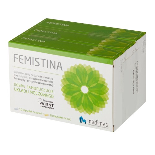 Miniaturka artykułu - #1 Femistina 2+1 (zestaw), 3x10 kapsułek dzień + 3x10 kapsułek noc