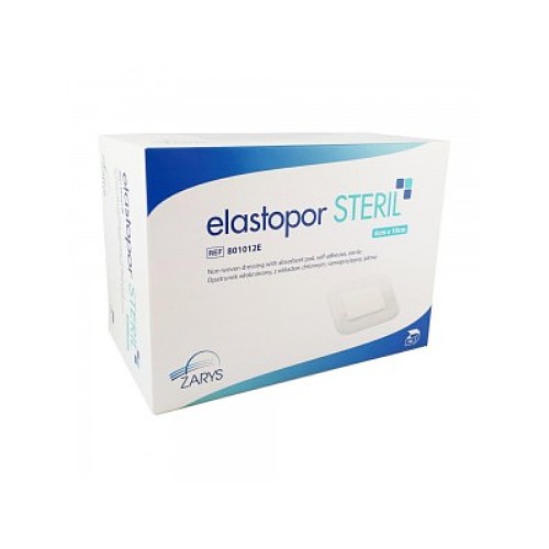 Miniaturka artykułu - #0 ELASTOPOR Steril Opatrunek jałowy z wkładem chłonnym 10x12cm, 30szt.