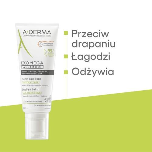 Zdjęcie produktu - 2 A-DERMA Exomega Allergo Balsam, 200ml