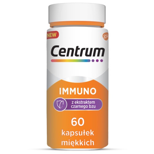 Zdjęcie produktu - 4 Centrum Immuno z ekstraktem z czarnego bzu, 60 kapsułek