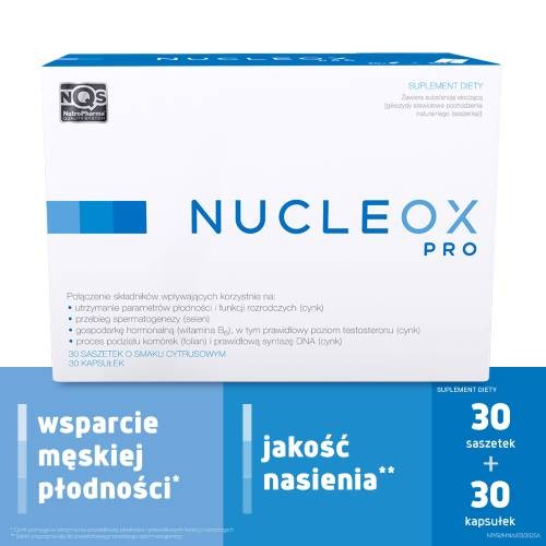 Miniaturka artykułu - #0 NUCLEOX Pro, 30 saszetek + 30 kapsułek