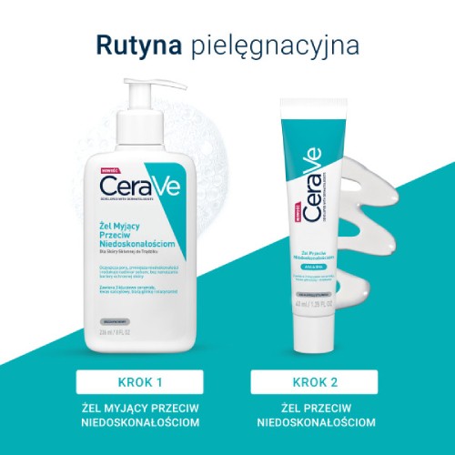 Miniaturka artykułu - #1 CeraVe Żel myjący przeciw niedoskonałościom, 236 ml
