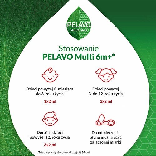 Zdjęcie produktu - 2 PELAVO Multi 6m+ Krople, 20 ml