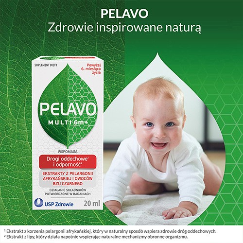 PELAVO Multi 6m+ Krople, 20ml odporność u dziecka apteka Olmed