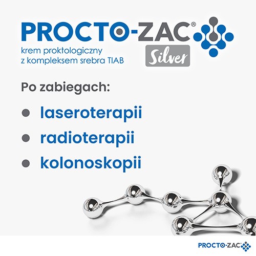 Miniaturka artykułu - #1 Procto-Zac Silver krem proktologiczny z kompleksem srebra TIAB, 25ml