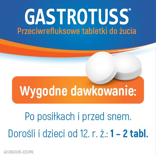 Zdjęcie produktu - 3 Gastrotuss, 24 tabletki do żucia