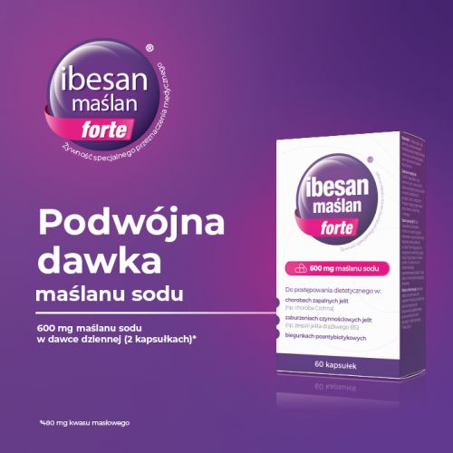 Miniaturka artykułu - #0 Ibesan maślan forte, 60kaps.
