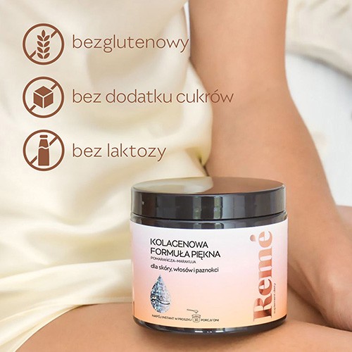 Zdjęcie produktu - 4 REME Kolagenowa Formuła Piękna Pomarańcza-Marakuja, 150g