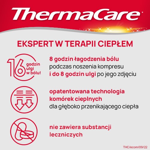 Miniaturka artykułu - #0 ThermaCare Kompresy rozgrzewające na dolne okolice plec&oacute;w i stawy biodrowe, 4 szt.