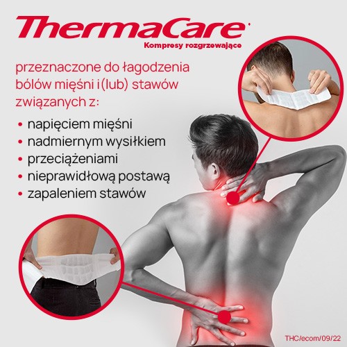 Zdjęcie produktu - 2 ThermaCare Kompresy rozgrzewające na dolne okolice plec&oacute;w i stawy biodrowe, 4 szt.