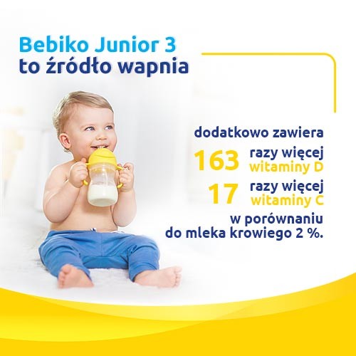 Zdjęcie produktu - 4 Zestaw Bebiko Junior 3 NUTRIflor Expert Odżywcza formuła na bazie mleka dla dzieci powyżej 1. roku życia, 4x600g