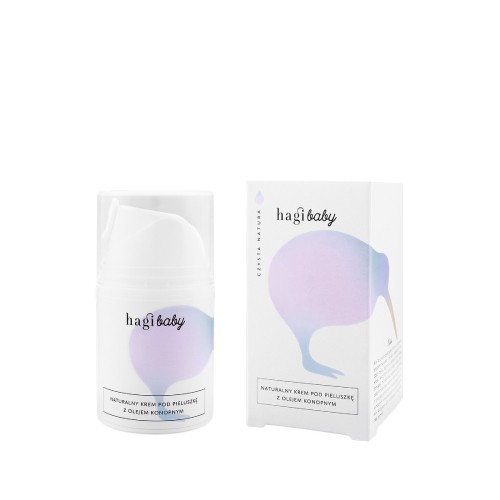 Miniaturka artykułu - #0 HAGI Baby Naturalny krem pod pieluszkę z olejem konopnym, 50ml