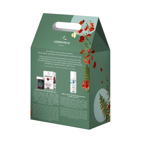 Zdjęcie produktu - 0 UZDROVISCO zestaw MAK Całodniowy lekki krem natłuszczający, 50ml + Tonik-esencja na ładną cerę, 150ml