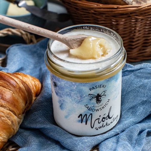 Miniaturka artykułu - #0 PASIEKI RODZINY SADOWSKICH Mi&oacute;d wielokwiatowy, 450g