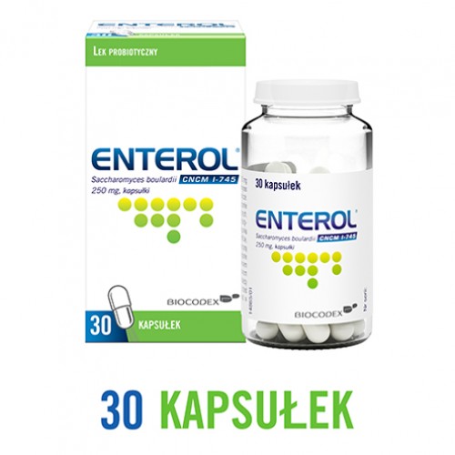 Miniaturka artykułu - #0 ENTEROL 250mg, 30kaps.