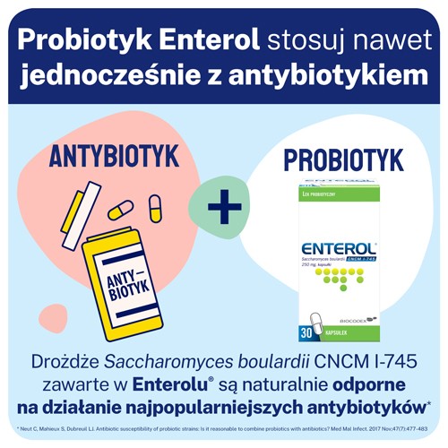 Miniaturka artykułu - #1 ENTEROL 250mg, 30kaps.